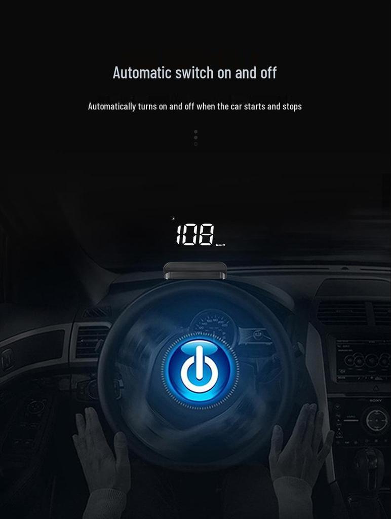 Wireless Car HUD GPS Speedometer: Multifunctional Display for Vehicles