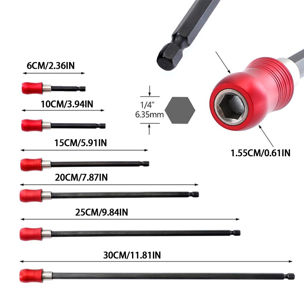 Удлинитель биты из нержавеющей стали 14 дюймов Магнитный держатель для отвертки Гибкий удлинитель сверла