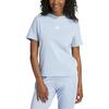 Adidas Clothing T Shirts Women's Blue Crew Neck