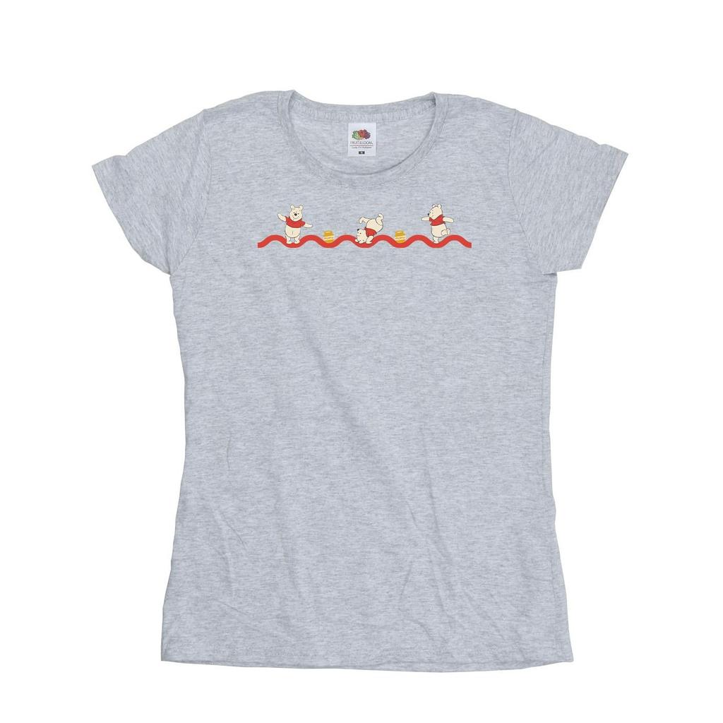 Disney Womens/Ladies Winnie The Pooh Hunny Line Cotton T-Shirt
