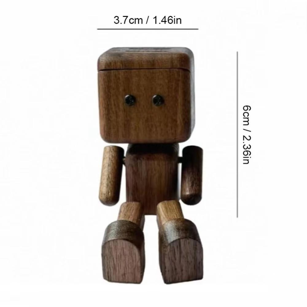 Creative Mini Wooden Man Perfume Holder Ornament Car Aromatherapy Diffuser Home Decoration