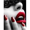 Full 5D Diy Diamond Painting Red Lips Embroidery Cross Stitch Home Decor Handmade Gift