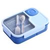 Portable Lunch Box 3 Grid Microwave Food Storage Container High Quality Snack Food Box  for Kids