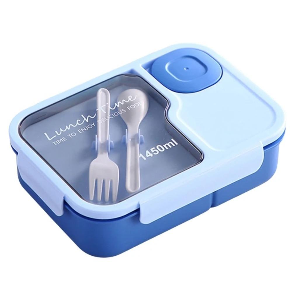 Portable Lunch Box 3 Grid Microwave Food Storage Container High Quality Snack Food Box for Kids