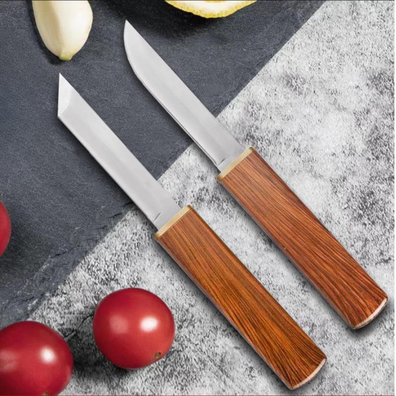 Мини-2 шт. пара портативных кухонных ножей для очистки овощей с пластиковыми ручками для удобного хранения