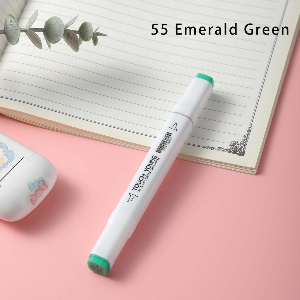 6th Gen Double Tip White Square Barrel Oil-Based Marker for Drawing & Hand-Painting