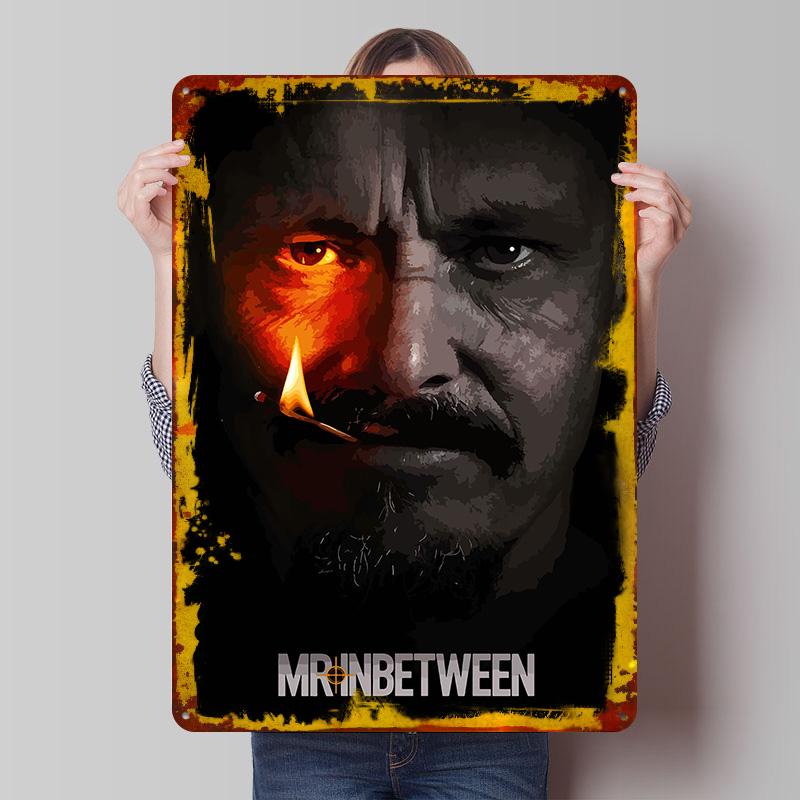 Mr Inbetween Печатный Плакат Индивидуальное Настенное Искусство Ретро Винтажные Металлические Жестяные Вывески для Современного Домашнего Декора Роскошные Wand Deko Декор
