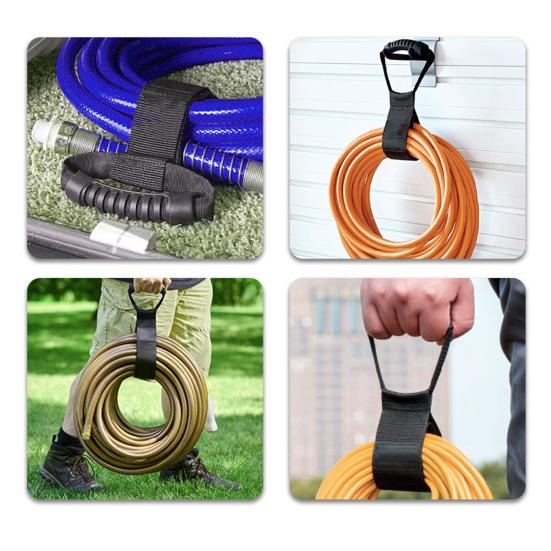 Yousheng Легко переносимый ремень для хранения Сверхпрочная застежка-липучка Органайзер для кабелей Ремень для переноски шнуров с ручкой Ремень для хранения шлангов для бассейна Садовых шлангов