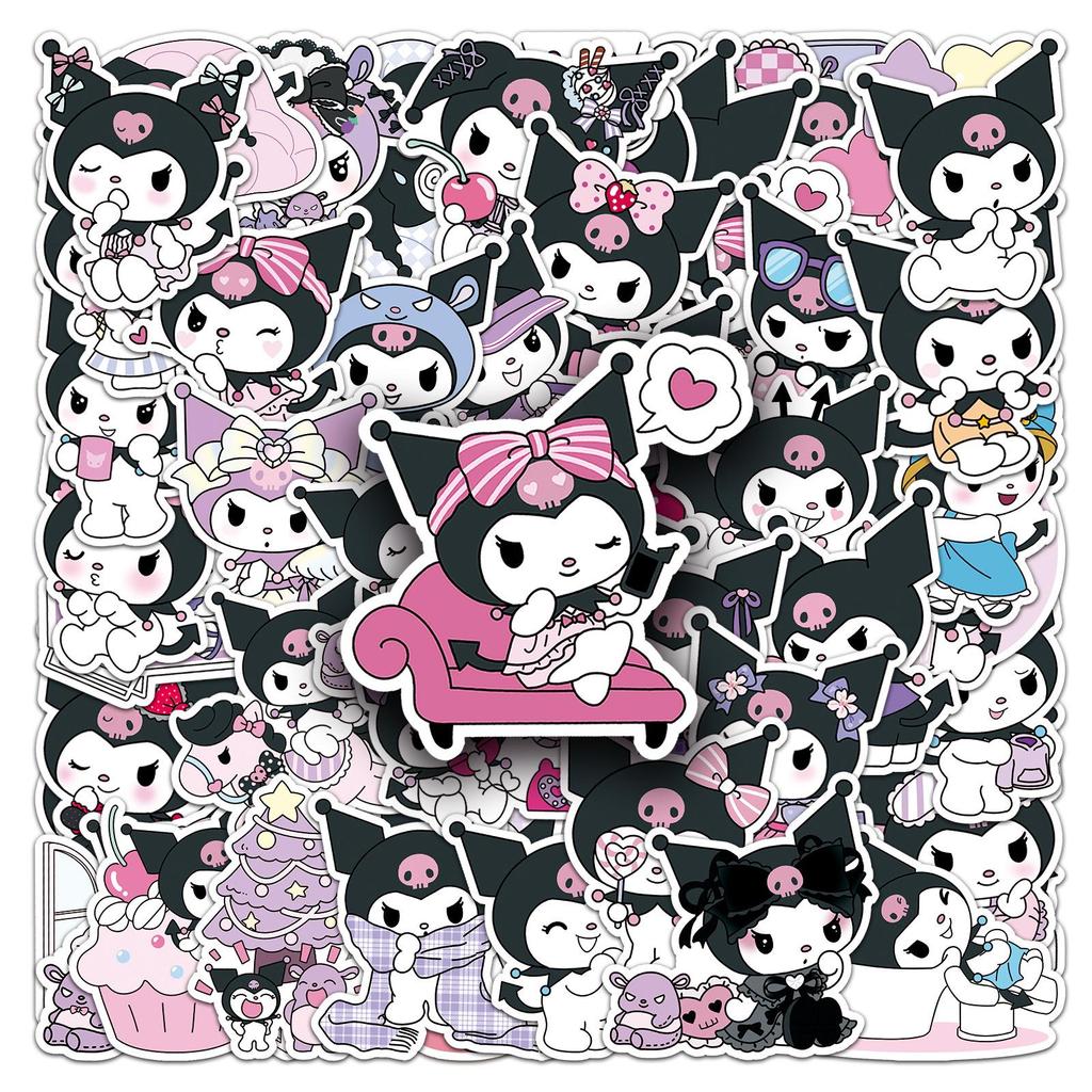 50 наклеек Куроми Sanrio - Милые и водостойкие для дневников и термокружек
