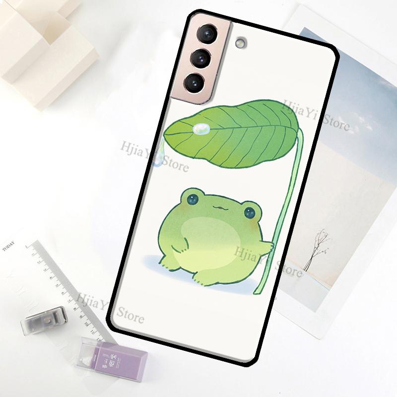 Милый зеленый чехол-лягушка для Samsung Galaxy S23 Ultra Note 20 10 S9 S10 Plus S20 S21 FE S22 Ultra