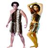 Костюмы на Хэллоуин Костюмы Взрослые Мужчины и Женщины Коренной Африканский Примитивный Индейский Дикарь