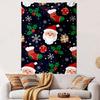 Santa and Christmas Pattern Design Patterned Tapestry Decorative Wall Hanging, Home Bedroom Living Room Decor
