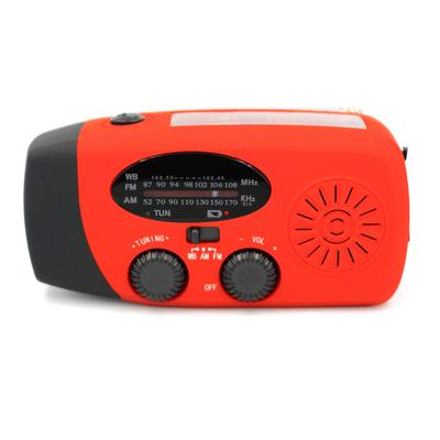 Многофункциональное радио с ручным приводом, солнечной и USB-зарядкой, FM, AM, WB, NOAA, радио для прогноза погоды, аварийное радио с ручным приводом