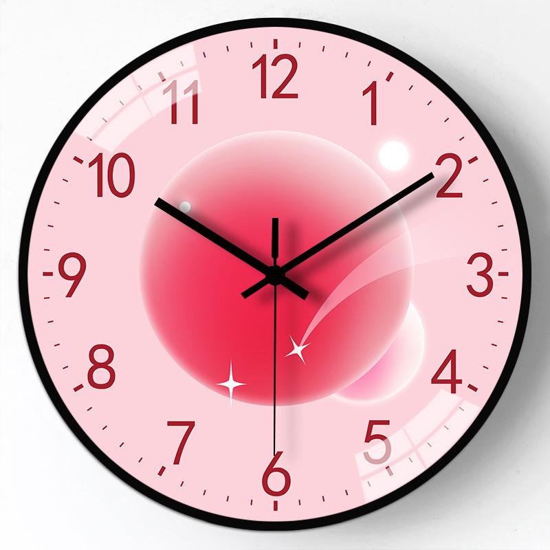 10-дюймовые 25 см часы для гостиной, для дома, без пробивания отверстий, часы-планета, настенные часы, креативные, для спальни, бесшумные часы