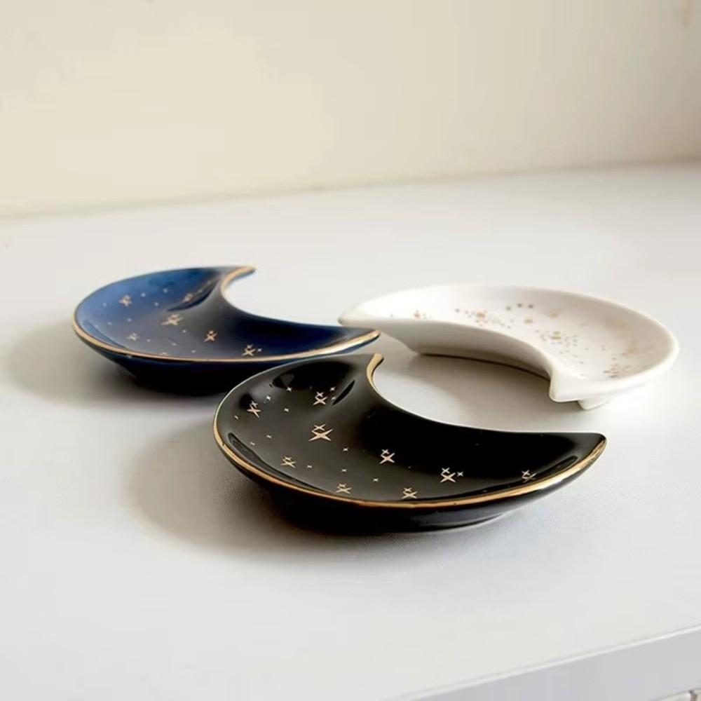 Nordic Jewelry Storage Plate Ceramic Ring Display Tray Bracelets Organizer  Desktop Ornaments
