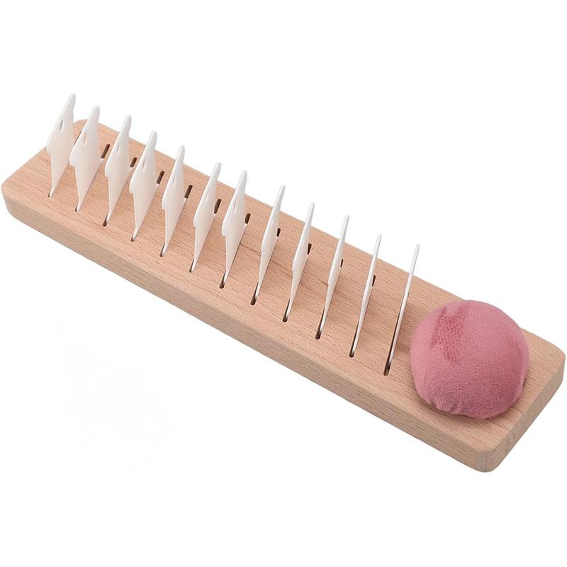 Органайзер для ниток мулине, держатель для стежков, шнурки, ленты, деревянная стойка для бобин, держатель для хранения мулине для вышивки крестом с карточками