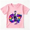 Demon Slayer Shinobu Kocho 67 Print Casual Cotton T Shirt for Girls Summer Kids Clothing Anime Top