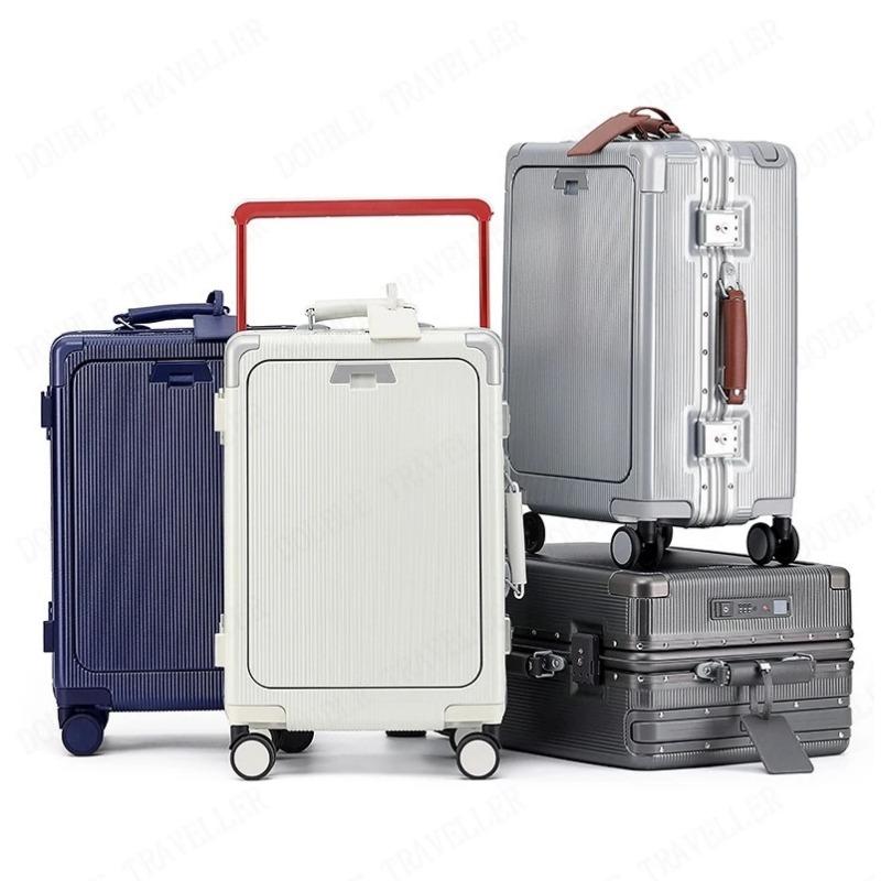 20/24 дюйма в ширину с тягой спереди открывающаяся сумка на колесиках дорожный чемодан на колесах кодовый замок чемодан на колесиках