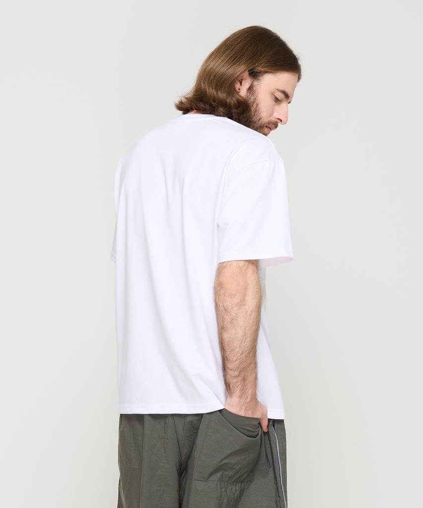 CARGOBROS Circle Logo Oversized Short Sleeve Tee (White)