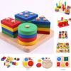 Geometric Shapes Toys For Children Early Learning Exercise Hands-on Ability Montessori Puzzle Sorting Math Educational Toys
