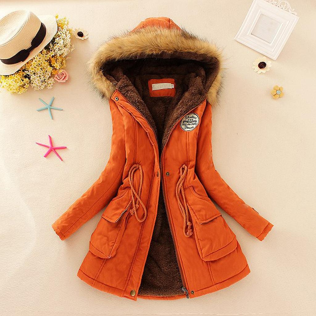 Winter Womens Warm Coat Hooded Jacket Slim Winter Outwear Coats