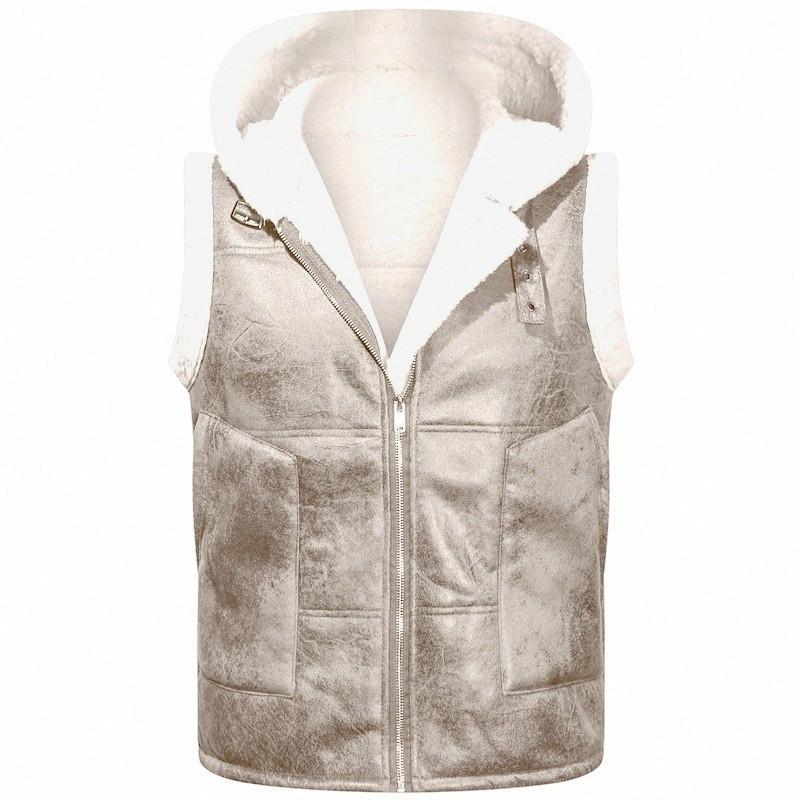 Mens Fleece Lined Puffer Vest Thick Warm Hoodless Casual Sleeveless Jacket Plus Size Winter