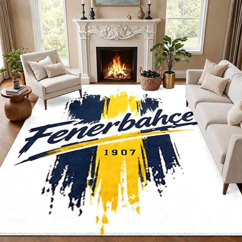Fenerbahce Carpet Door Mat for Living Room or Bedroom Protective Mat Under Chair Office Decoration Christmas Gift Birthday Present