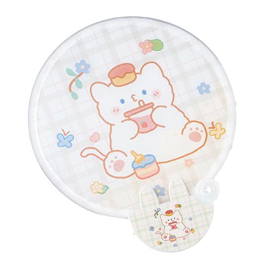 Прекрасное круглое украшение с различными узорами, жаркое лето, охлаждающий детский складной вентилятор, товары для дома