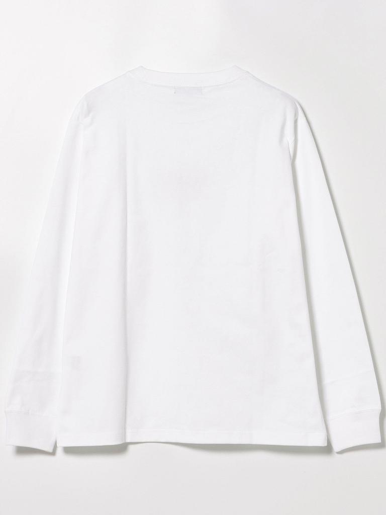 Beams Heart Men's Logo Embroidered Long Sleeve T-Shirt, White/Red, XL, 42140299639