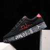 Sneakers Women Black Platform Sneakers Casual Vulcanized Shoes 2024 Autumn Plus Size 35-44 Lover Shoes Zapatillas Mujer Graffiti