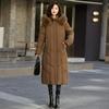 Зимняя хлопковая куртка для мамы: Стильное, теплое пальто на флисовой подкладке для среднего и пожилого возраста