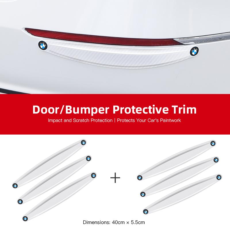 Anti Collision Car Bumper Guard Strip Car Stickers For BMW F30 F10 E90 F20 E46 E60 E70 E39 E36 Car Door Edge Guards Trim Molding YD3
