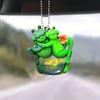 Мультяшная декоративная лягушка акриловая подвеска для автомобиля для привлекательного стиля интерьер
