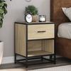 VidaXL Bedside Table Sonoma Oak 40x31x50 Cm Engineered Wood 848686
