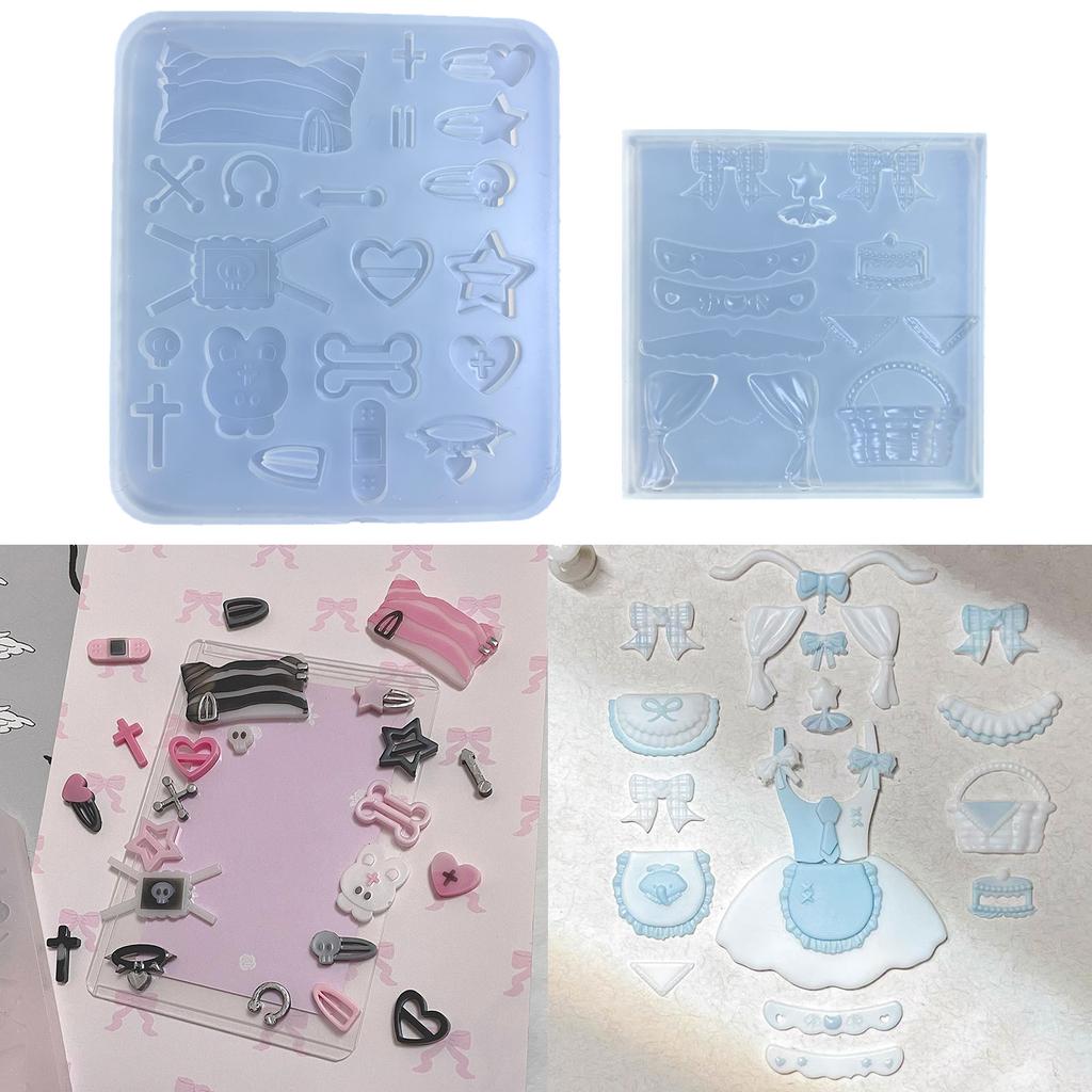 Практичные аксессуары для рукоделия Удобный набор силиконовых форм для создания различных поделок и проектов по изготовлению украшений ручной работы