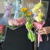 50PCS Set Transparent Gifts Packaging Semi Transparent Rose Bag Multi Stem Set Bag  Fresh Flowers