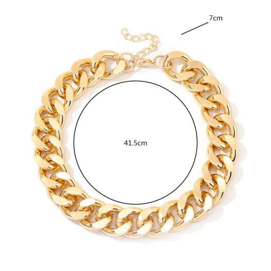 Унисекс Толстая Цепочка Короткое Ожерелье Хип-Хоп Вечеринка Клуб Заявление Ювелирные Изделия Подарок