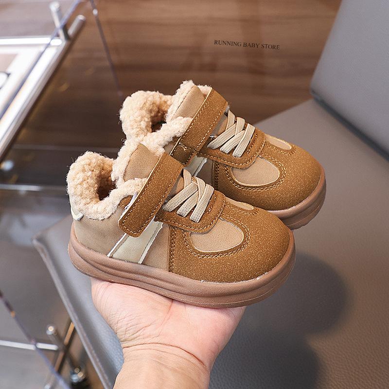 Высококачественные детские кроссовки замшевые повседневные туфли зимние новые холодостойкие детские мальчиковые сноубутсы