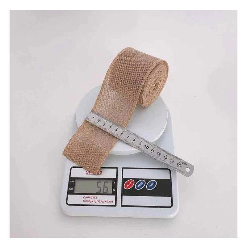 Имитация льна, Рождественское украшение Имитация льняного рулона Сделай сам 6 см шириной Цветной рулон имитации льна 5 м Рождественская декоративная лента