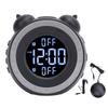 Extra Loud Alarm Clock with Bed Shaker Adjustable Volume Easy To Set Vibrating Bed Shaking Alarm