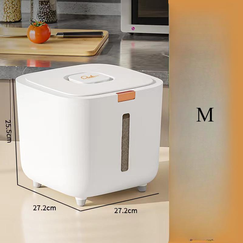 Герметичный контейнер для хранения продуктов - Влагонепроницаемый, Защищенный от вредителей, Легко нажимаемый дозатор с мерным стаканом, Не содержит БФА, Идеально подходит для риса, злаков, сахара