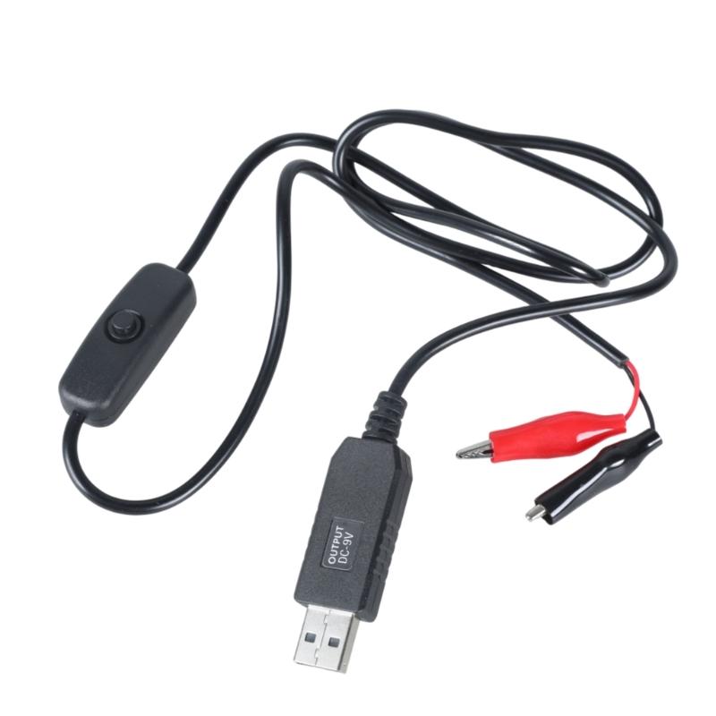 Крокодилы USB Вход 5В2А К 9В 0,60А Выход Кабель-адаптер питания для камеры видеонаблюдения и беспроводных маршрутизаторов