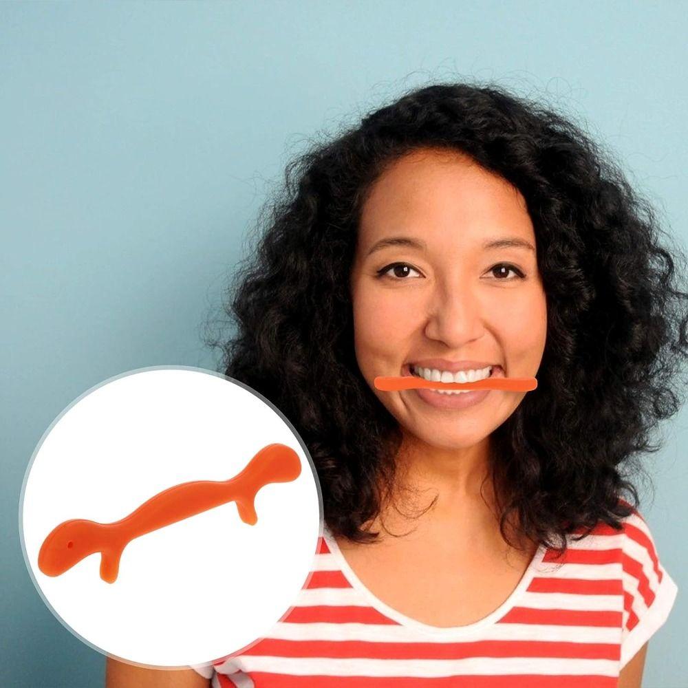 3 Color Mouth Smile Training Massager Portable Smile Shaper Cute Facial Exerciser Jaw Lip Trainer