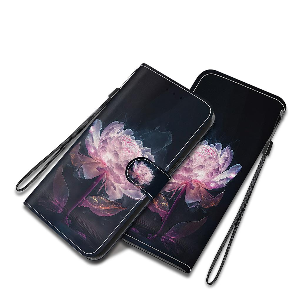 Чехол-кошелек с держателем для карт, чехол из искусственной кожи с цветочным принтом, подставка, ремешок на запястье, противоударный чехол для Umidigi A3S F1 A7S A5 A7 A9 Pro ZTE Blade A52 A72 TCL