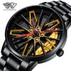 SVJ Modified Rotary Hub Watch Three-dimensional Hollow Gini Car Forged Men's Watch Quartz Watch