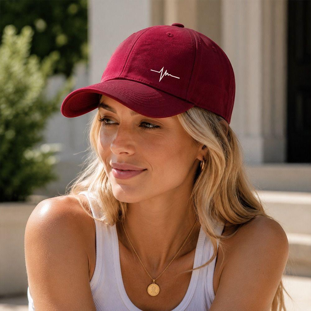 Lifeline Baseball Cap Heartbeat Visor Vintage Sun Hat Outdoor