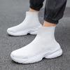 Fashion Sneakers for Men Fashion High Top Sock Shoes Autumn New Breathable Casual Shoes Outdoor Platform Anti Slip Walking Shoes 2024