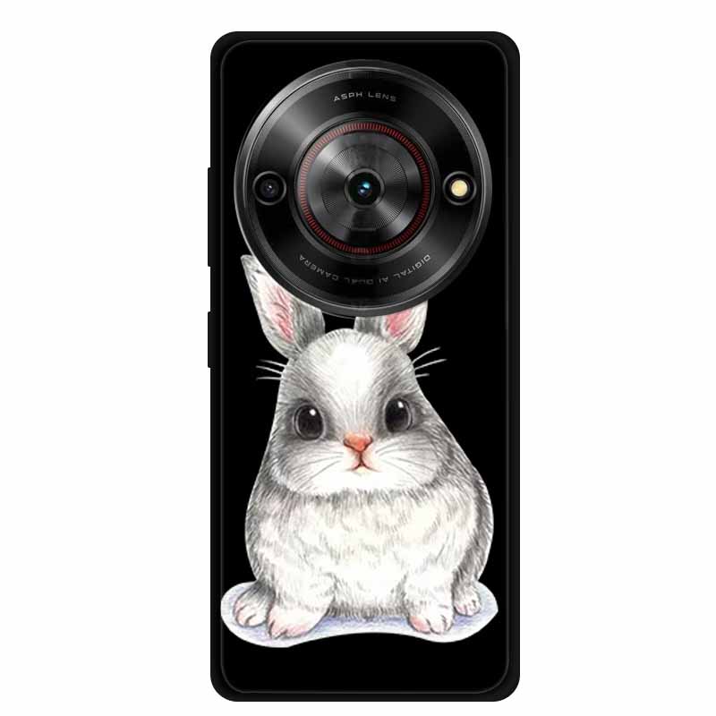 Чехол для ZTE Blade A75 Черный Силиконовый Милое Животное Цветочный Мягкий Чехол для ZTE Blade A75 5G ТПУ Чехол Funda для ZTE A75 Coque A 75