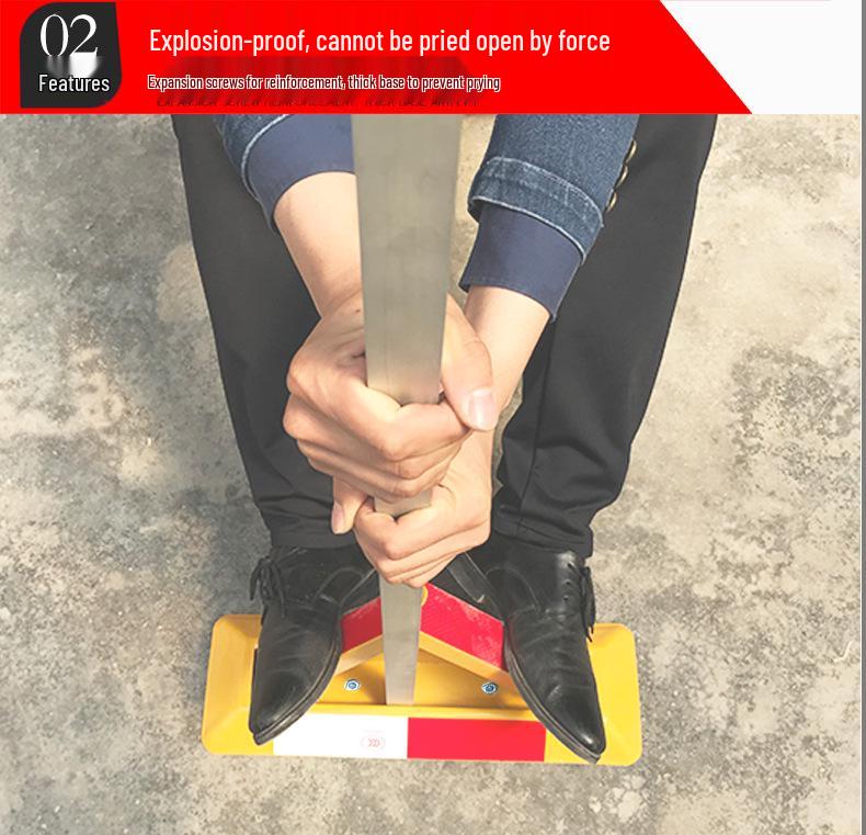 Утолщенный треугольный парковочный столбик: Противоударный ограничитель колес с установкой без сверления