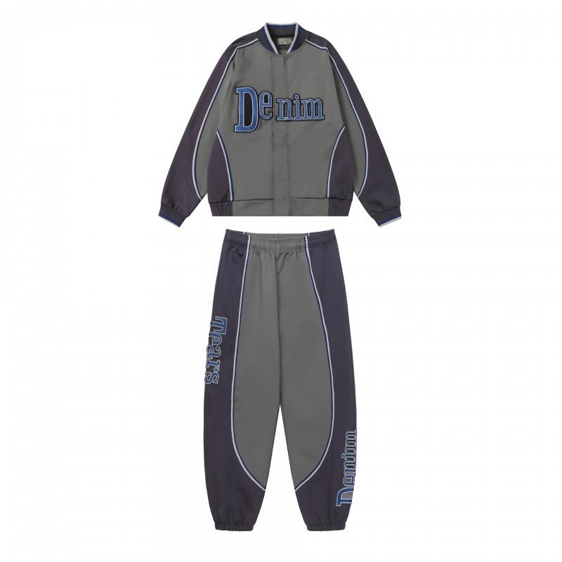 Mens Casual Tracksuit Set Long Sleeve Jacket Pants Cotton Blend Sportswear Youth 18-24